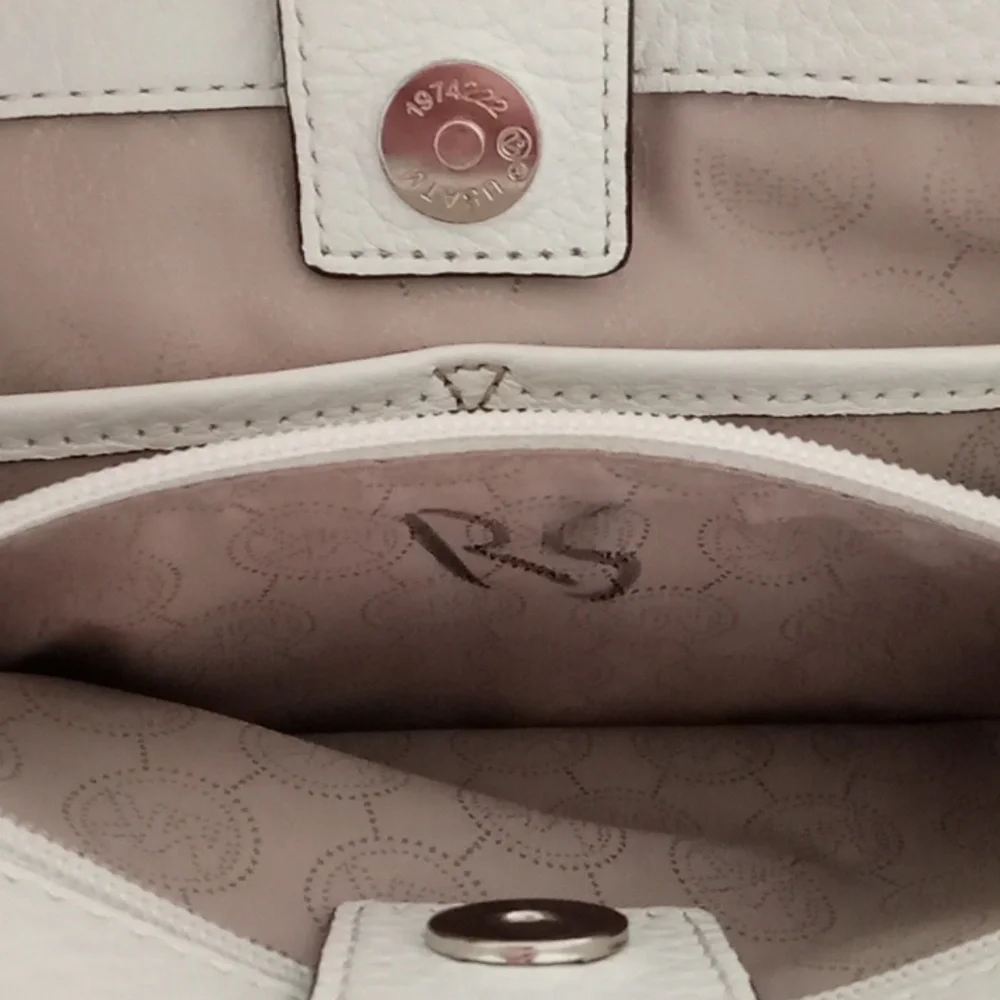 Michael Michael Kors White Leather Audrey Satchel